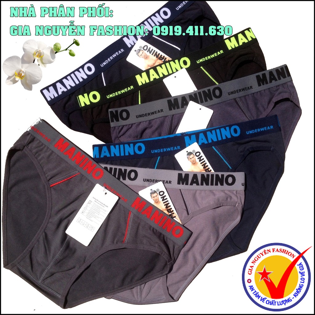 Bộ 5 quần lót nam MANINO Cao cấp - Cotton 4 Chiều