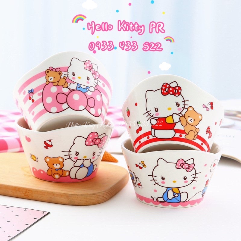 Tô sứ mini Hello Kitty - Doraemon Doremon