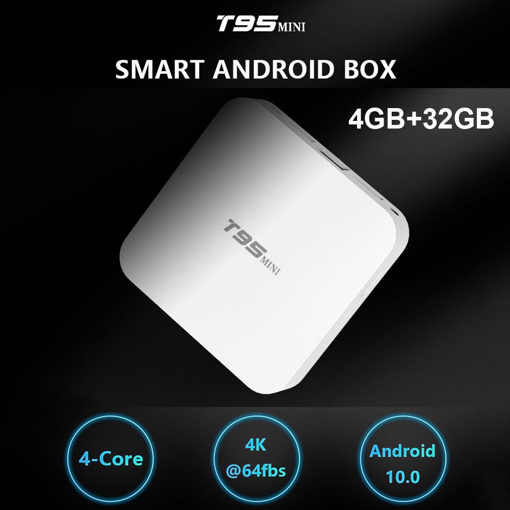 Đầu TV Box T95MINI 4K H.265 2.4G WiFi Thông Minh Android 10.0 KèM Phụ KiệN