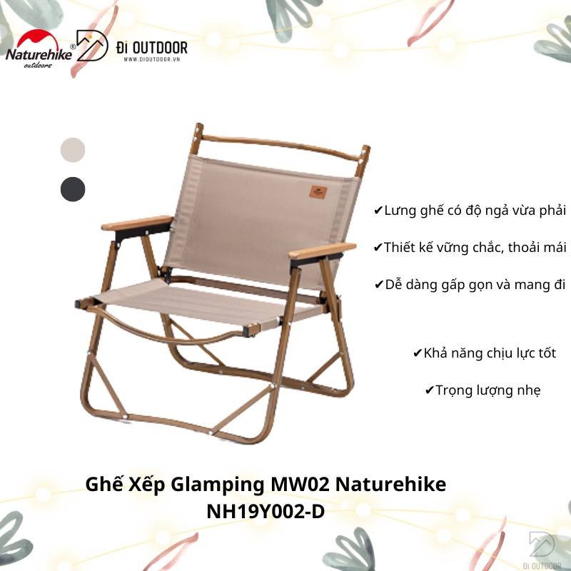 Ghế Xếp Dã Ngoại Naturehike MW02 Khung Nhôm NH19Y002-D