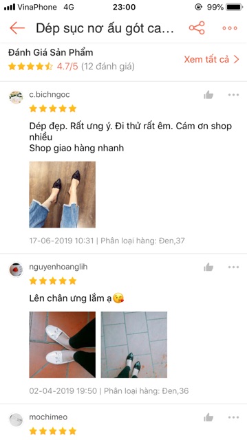 Dép sục nơ ấu gót cao 3p cực chảnh ảnh thật