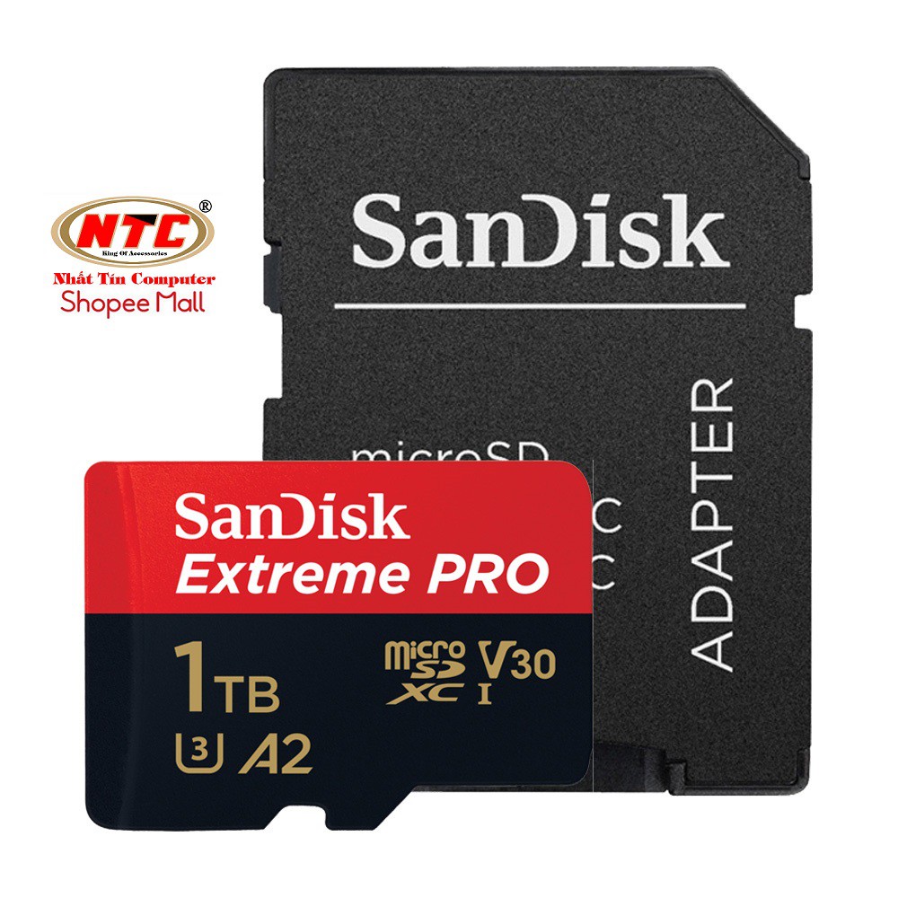 Thẻ nhớ MicroSDXC SanDisk Extreme Pro V30 U3 4K A2 1TB R170MB/s W90MB/s (Đen)