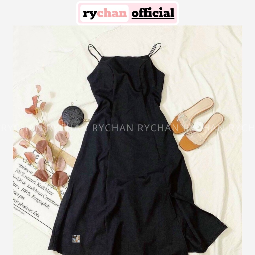 Đầm Maxi 2 Dây Xẻ Tà Quyến Rũ, Đầm Maxi Đi Biển Cuốn Hút - DM333