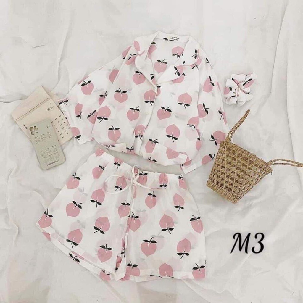 Pijama bò sữa áo cộc quần đùi đồ bộ mặc nhà siêu mát nhiều mẫu form đồ ngủ 40-65kg ( 119606) | BigBuy360 - bigbuy360.vn