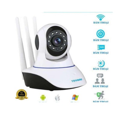 Camera Wifi Yoosee 3 râu 2.0 - Full HD 1080P kèm thẻ nhớ 32GB Chính hãng | BigBuy360 - bigbuy360.vn