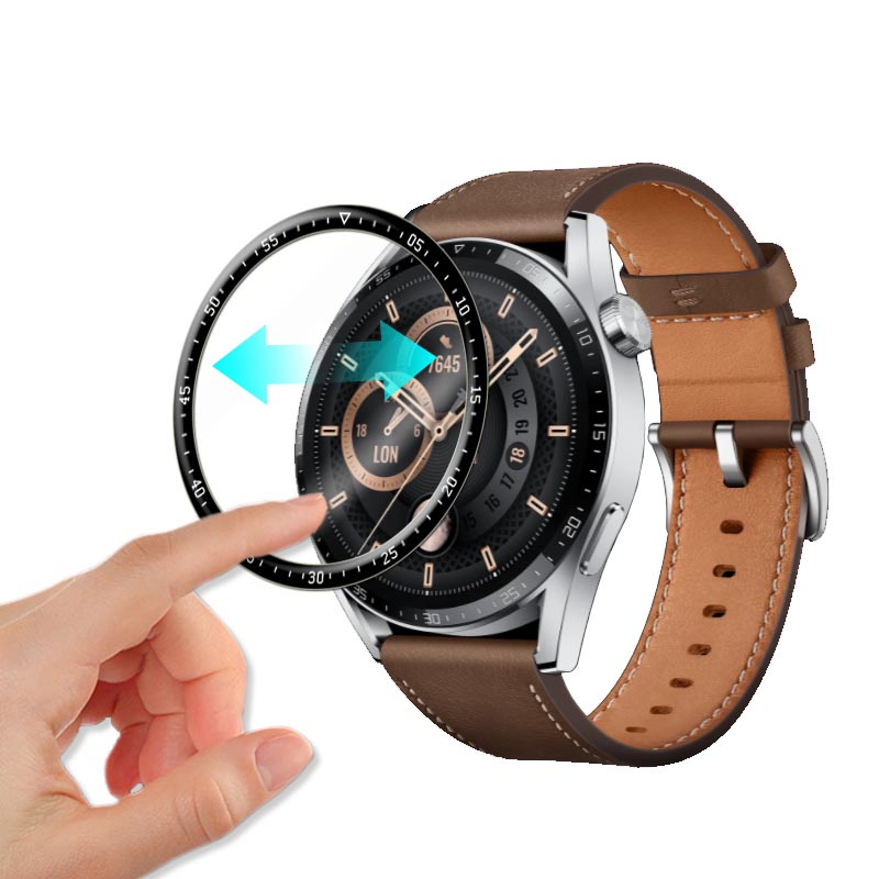 Đối Với Đồng Hồ Huawei GT3 GT 3 Pro Porsche 43mm 42mm 46mm SmartWatch Ultra Clear Full Cover 3D Curved Soft PMMA Film Screen Protector -Không Phải Kính Cường Lực