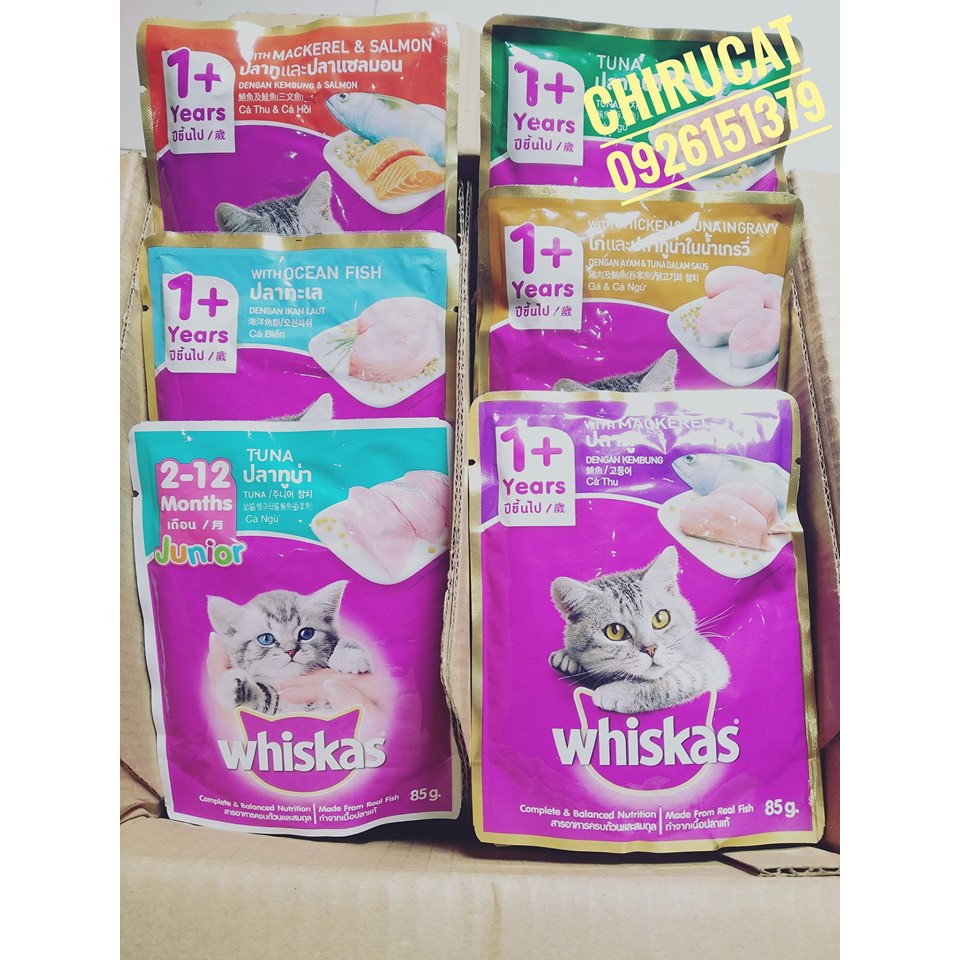 Pate Whiskas Thùng 24 gói Giá sỉ tốt nhất thị trường