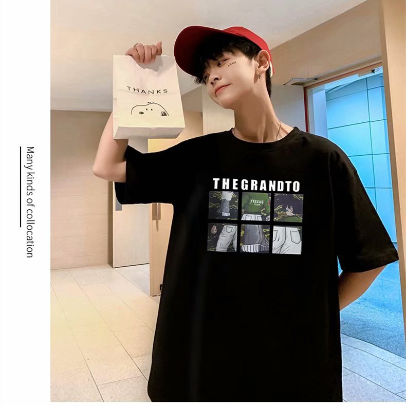 Áo thun tay ngắn kiểu dáng thời trang dành cho nam cỡ M-5Xl