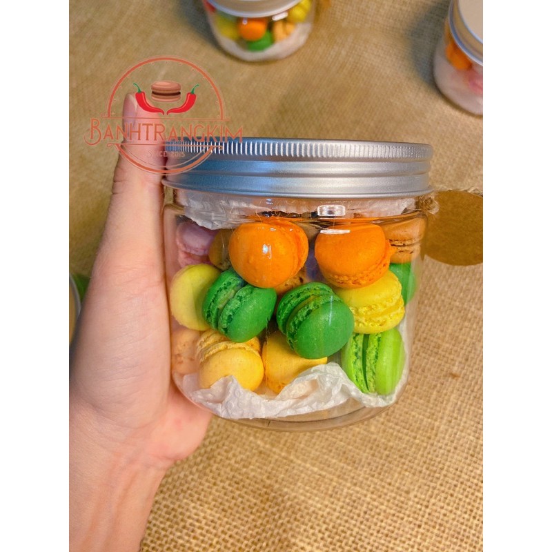 Macaron mini size ( Đựng trong hộp nhựa nắp nhôm cao cấp )