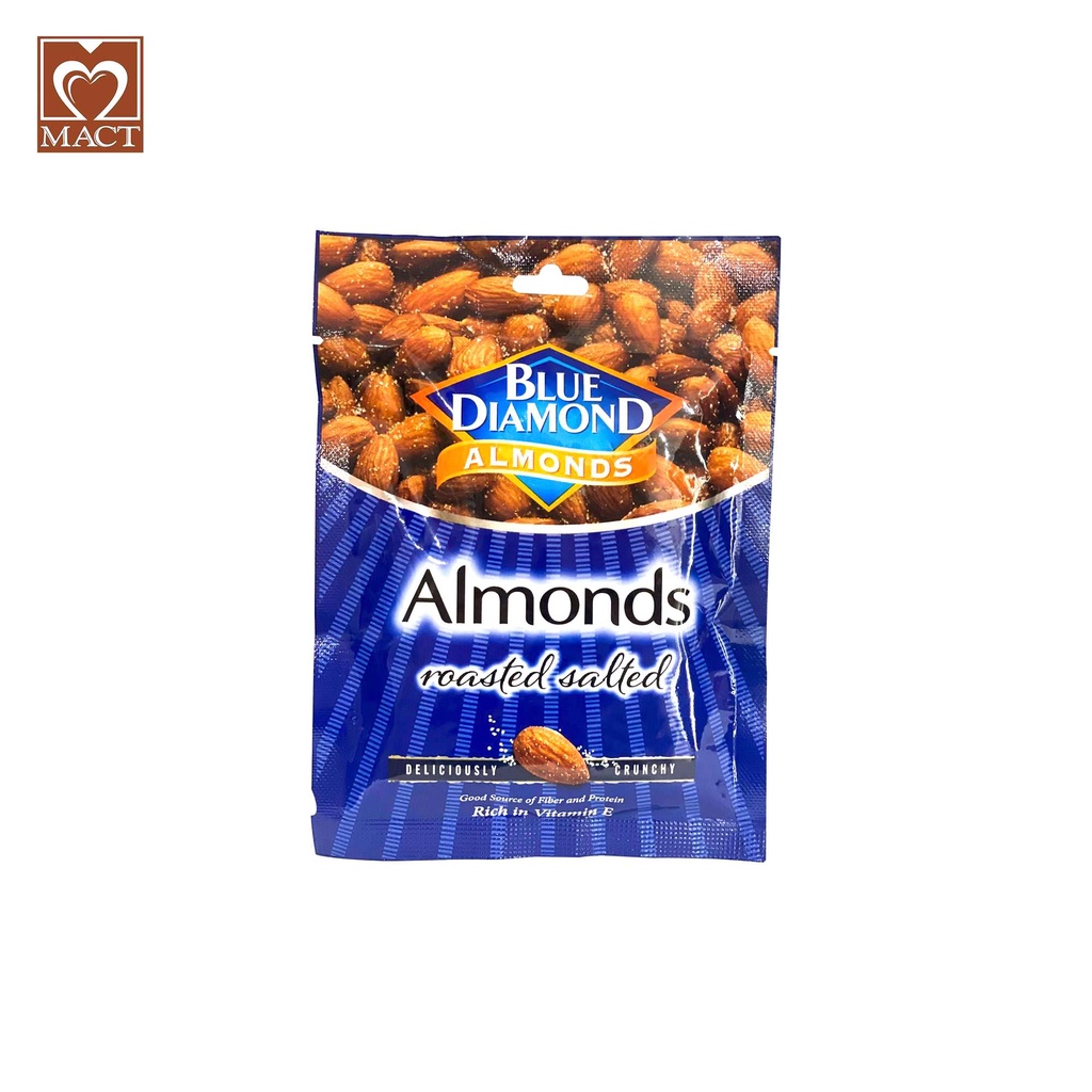 Hạnh nhân BLUE DIAMOND - Vị muối Roasted Salted - túi 30g