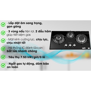 Bếp ga âm malloca ghg 733b new