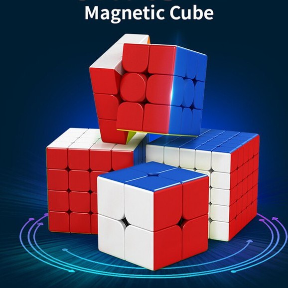 ✔️✔️ Rubik NAM CHÂM 4x4x4 FN4M MoYu MeiLong 4M Stickerless - TẶNG ĐẾ RUBIK VÀ VÍT