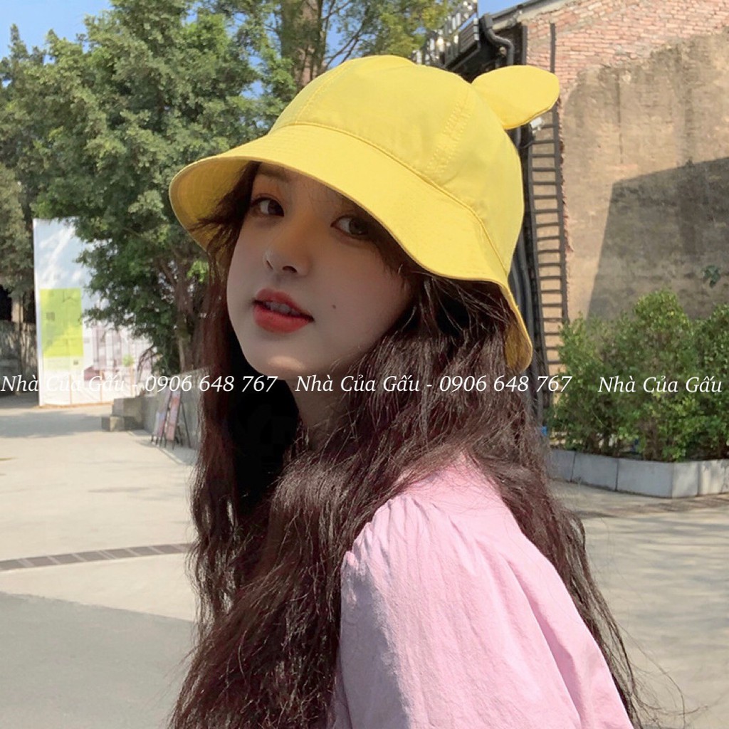 Mũ bucket vải cotton cao cấp, chất mịn cực