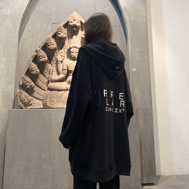 Áo khoác nỉ có mũ Signature Hoodie Zip (Đen) -  ZUNEZX | BigBuy360 - bigbuy360.vn