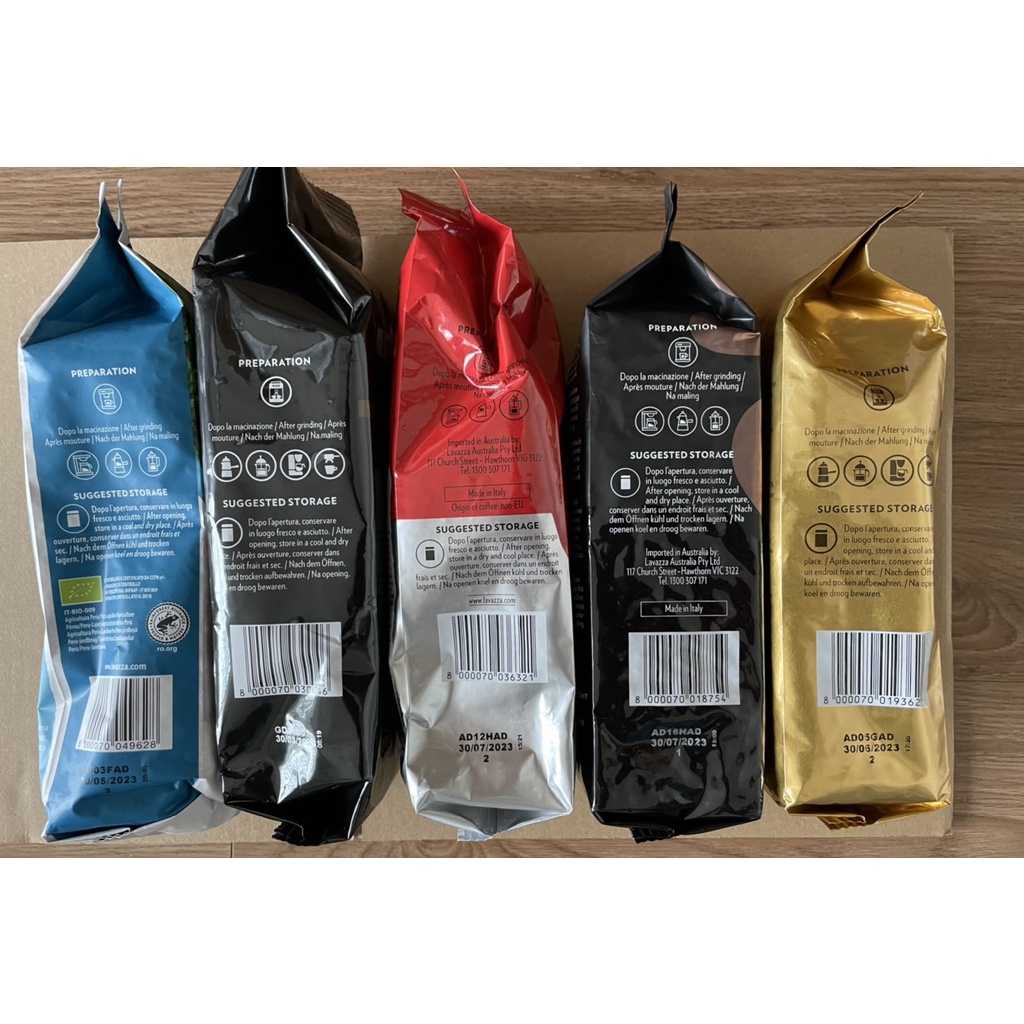 Cà phê hạt đã rang Lavazza 500g Date 3-2025