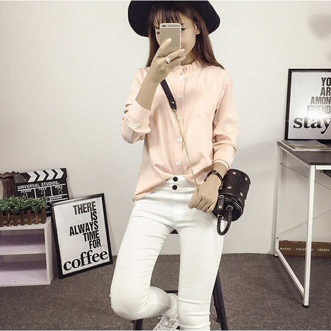 sơ mi cổ trụ SM11