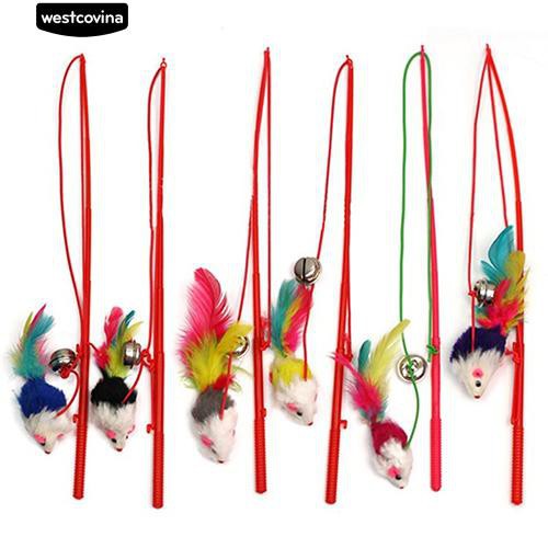 Chuột đồ chơi có lông vũ cho mèo