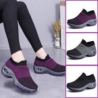 Giày nữ slip on đế cao thời trang freeship SLO801