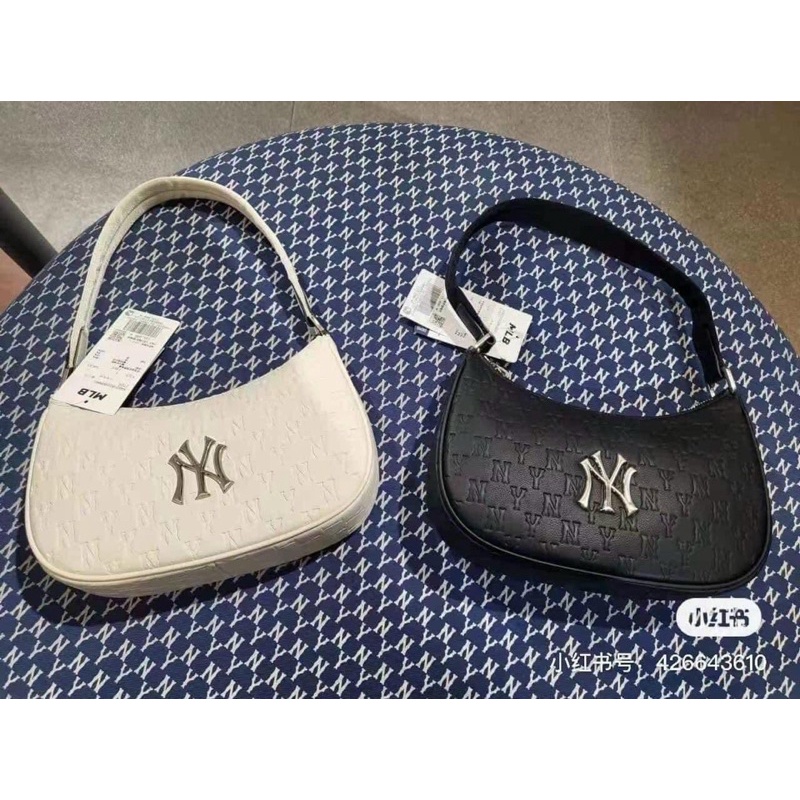 Túi Kẹp Nách Da In Chìm MLB NY