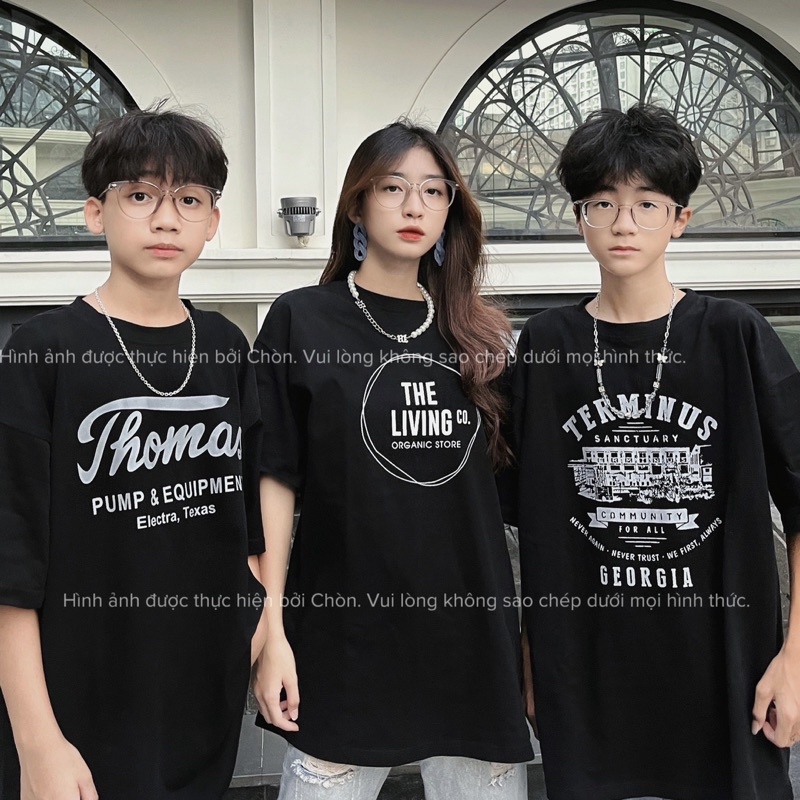 Áo thun 3158 MÀU ĐEN hàng loại 1 chất dày dặn Unisex CHÒN CLOTHING