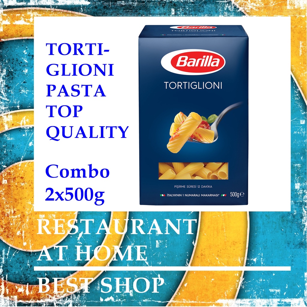 Combo 02 Mì Ý Barilla Tortiglioni 2x500g - Barilla - made in Italy, xuất xứ: Ý