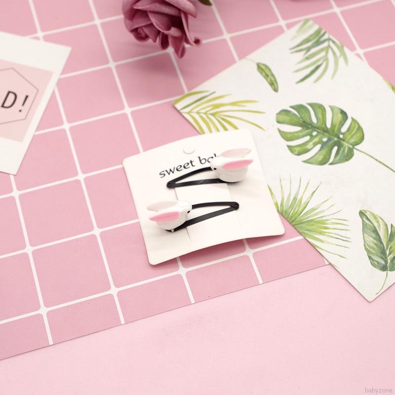 Set kẹp tóc hình bông hoa / động vật dễ thương dành cho bé gái