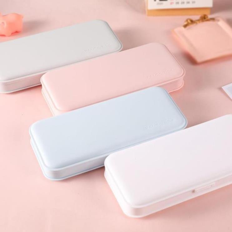 Hộp Bút Đa Năng Đẹp Nhiều Ngăn Có Thể Dán Sticker Cute CHo Học Sinh Màu Pastel