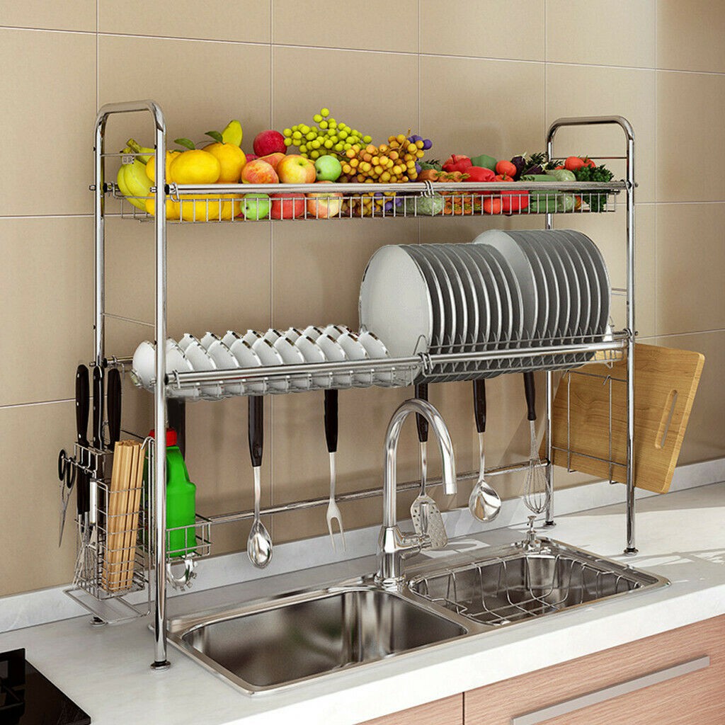 Kệ Để Chén VANDO Inox 304 Thông Minh 1 tầng 2 Tầng VANDO