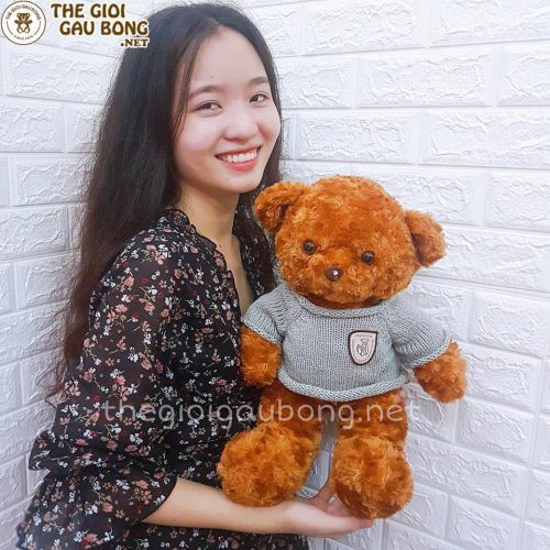 Gấu bông Teddy nâu vàng 45cm nhỏ xinh