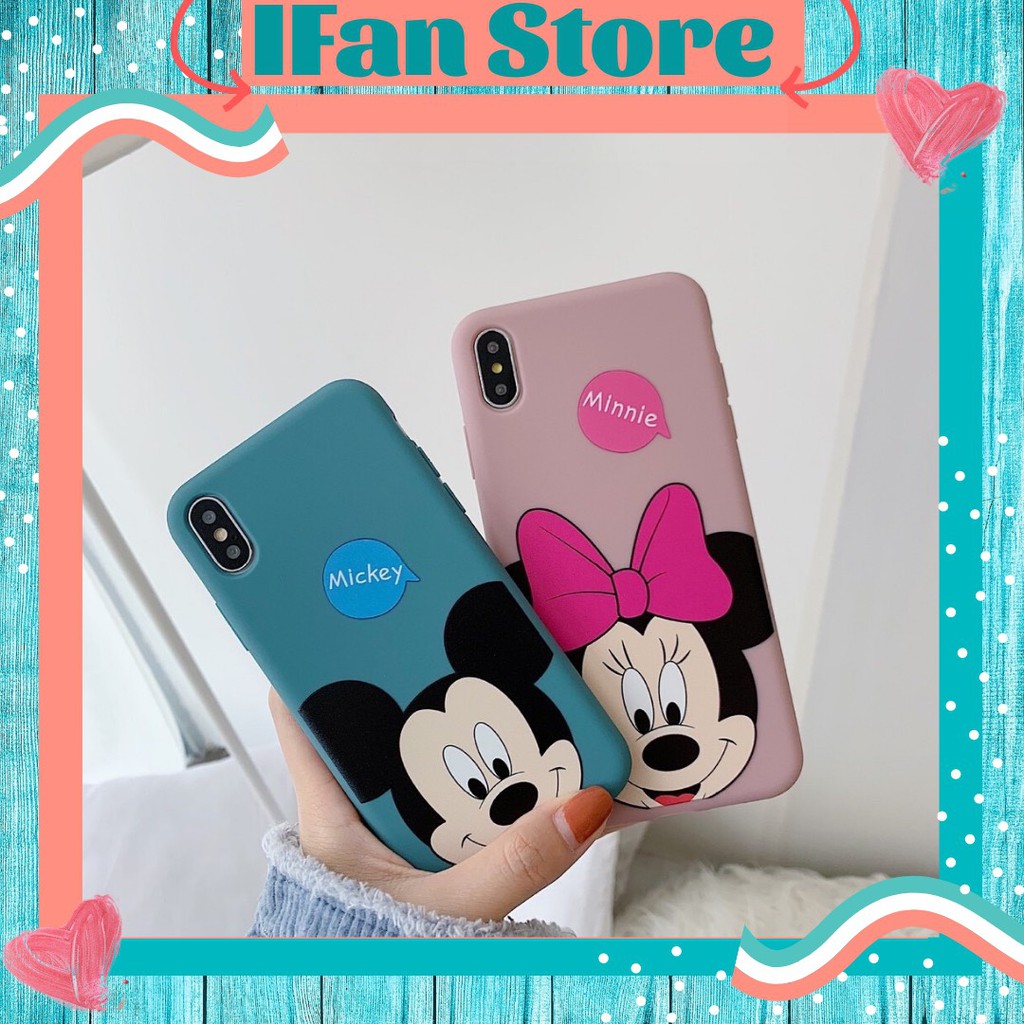 🌟VIDEO THẬT🌟 Ốp Lưng iPhone Nhựa Dẻo Chống Sốc In Hình Micky Đôi Dễ Thương Đủ Dòng iPhone 6Plus - 11 Pro Max