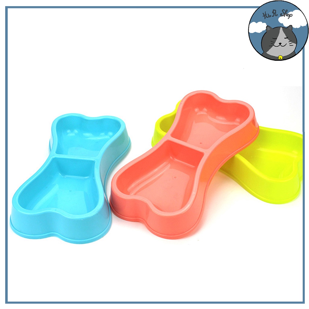 Bát Đôi Hình Xương Dành Cho Chó Mèo Chất Liệu PP Dành Cho Thú Cưng