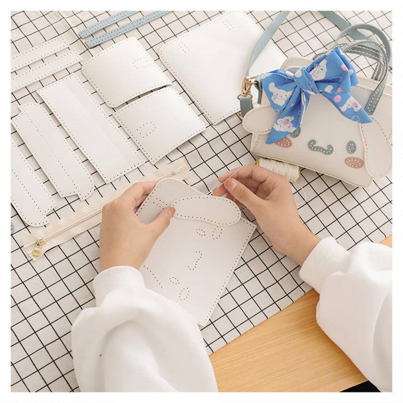 Bộ Dụng Cụ Tự Làm Túi Đeo Vai / Túi Đeo Chéo Hình Vuông Dễ Thương