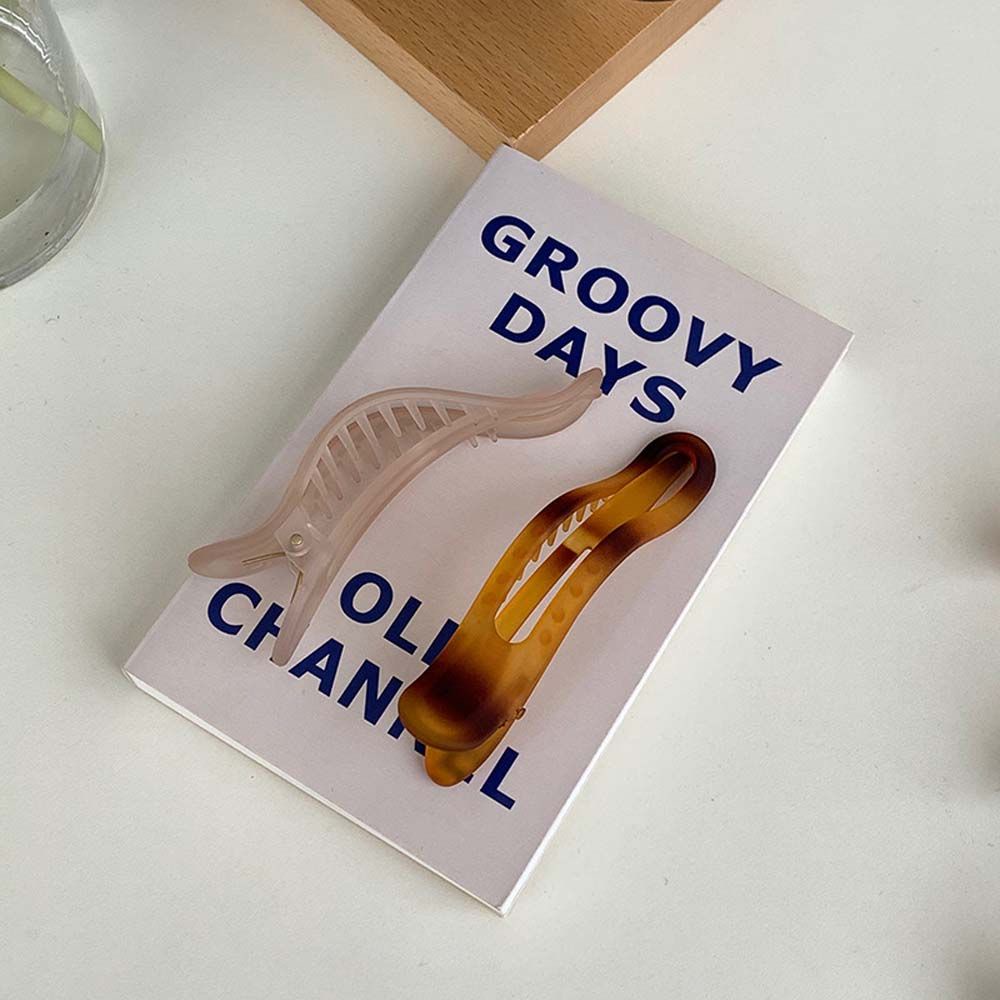 Kẹp Tóc Mỏ Vịt Bằng Acrylic Nhiều Màu Sắc Phong Cách Hàn Quốc Cổ Điển Cho Nữ