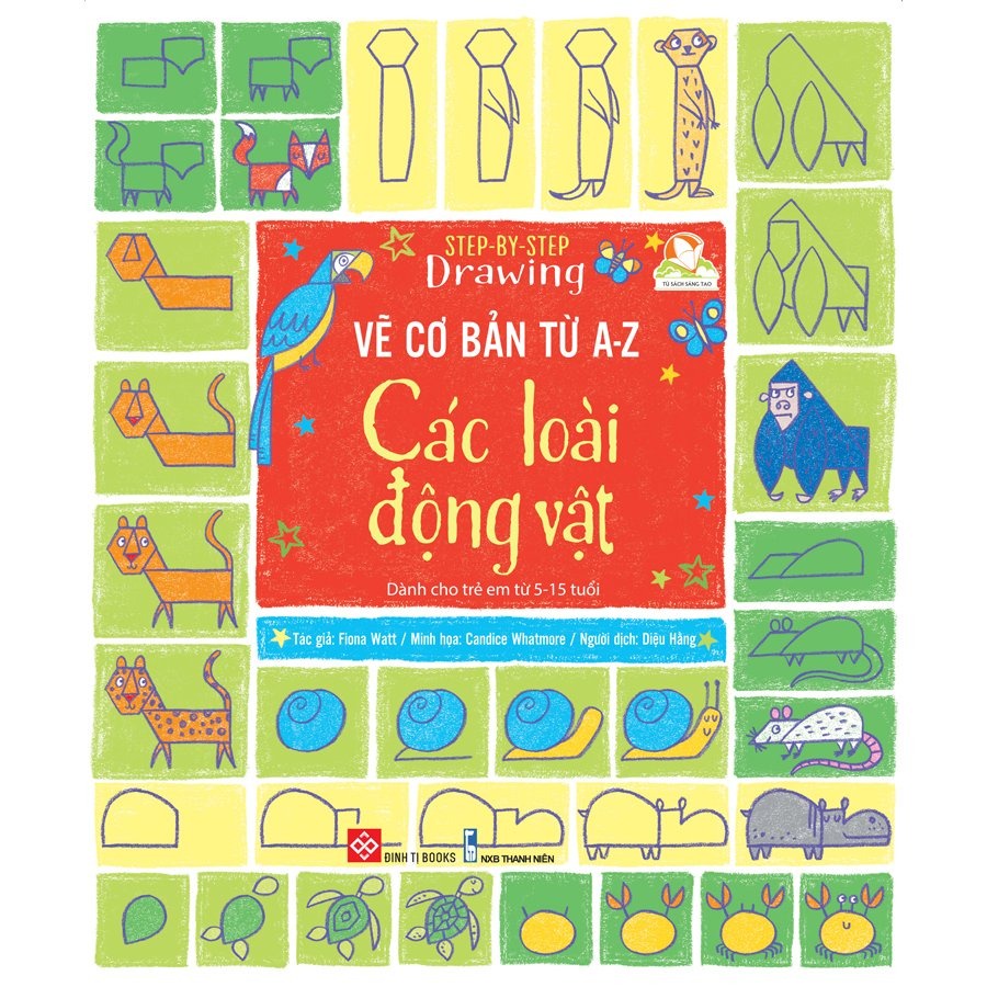 Sách-Set 4 cuốn Step-by-step drawing - Vẽ cơ bản từ A-Z