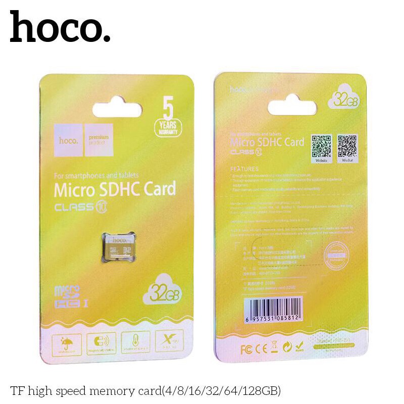 Thẻ nhớ hoco 4g 8g 16g 32g 64g hàng chạy được cho các camera