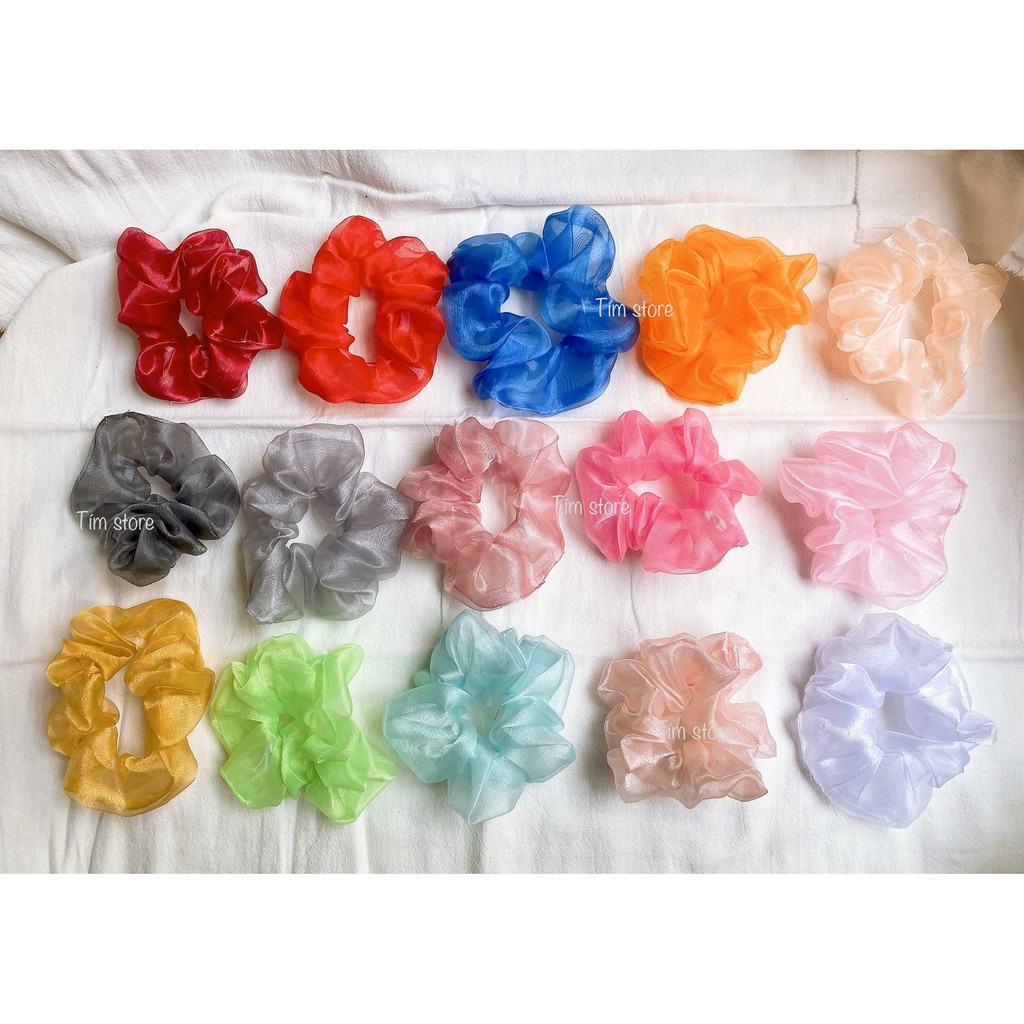 { Ảnh thật} CỘT TÓC VẢI SCRUNCHIES VON VOAN-THỜI TRANG NỮ HOT TREND RẺ