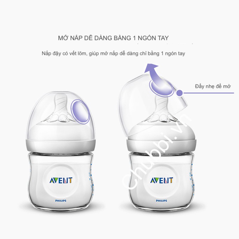 Bình Sữa Bằng Nhựa Mô Phỏng Tự Nhiên Philips Avent Không BPA 125ml 260ml 330ml