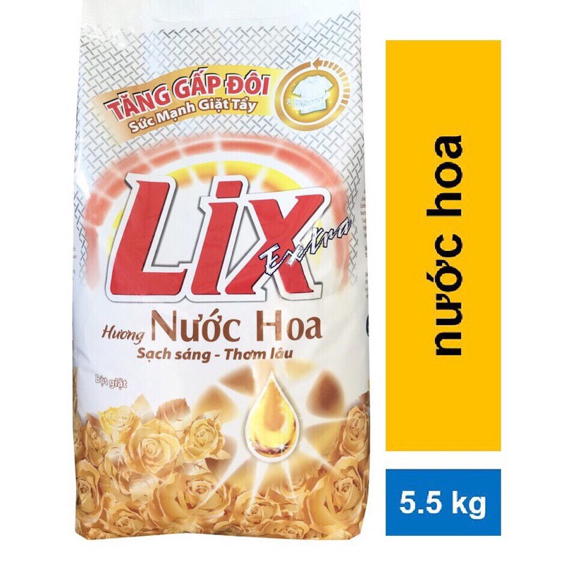 Bột giặt Lix Extra hương Nước Hoa - 5.5kg