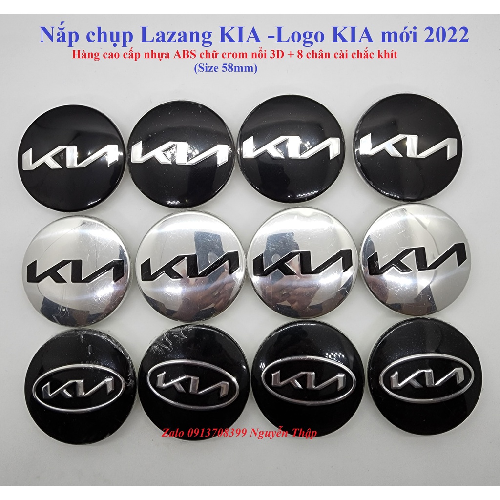 Nắp chụp Lazang KIA cao cấp-Logo KIA mới 2022