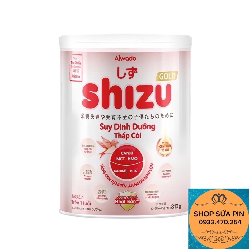 Tặng chảo elmich - COMBO 8 lon sữa Shizu suy dinh dưỡng 810g