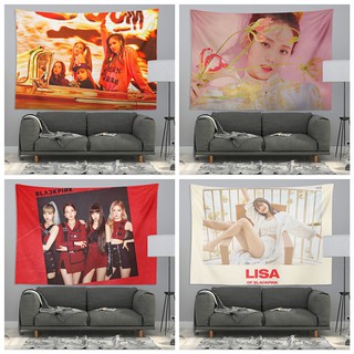 Thảm Vải Treo Tường Trang Trí In Hình BLACKPINK DIY