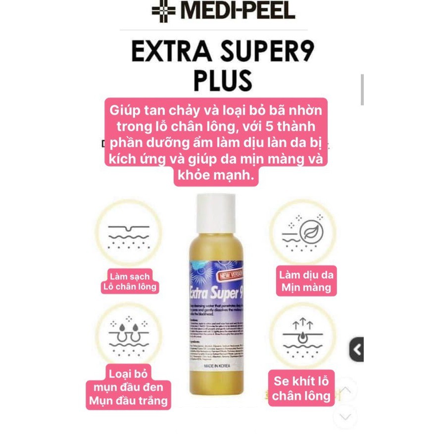[Mã SKAMSALE8 giảm 10% đơn 200K] Ủ mụn MediPeel Extra Super 9 làm giảm mụn đầu đen và sợi bã nhờn | BigBuy360 - bigbuy360.vn