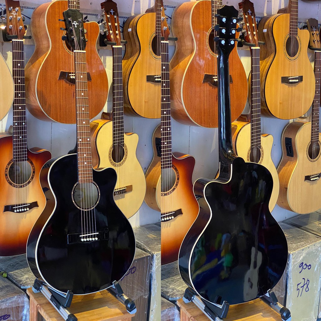 Đàn Guitar Trần Acoustic TE90 dáng đầy - có ty chỉnh cong cần