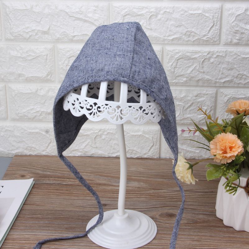 Mũ Beanie Hai Mặt Bằng Vải Lanh Phong Cách Vintage Dành Cho Bé Trai Gái