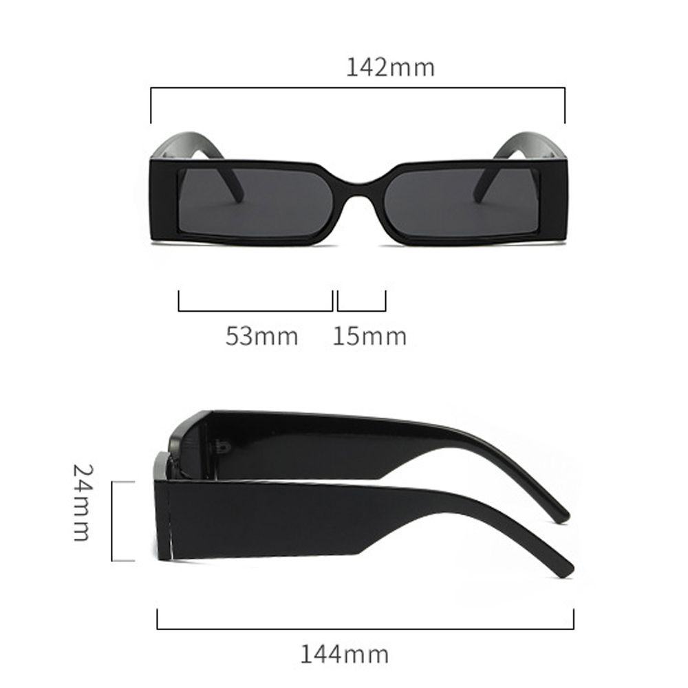 Mắt kính gọng chữ nhật chống tia UV thời trang cá tính