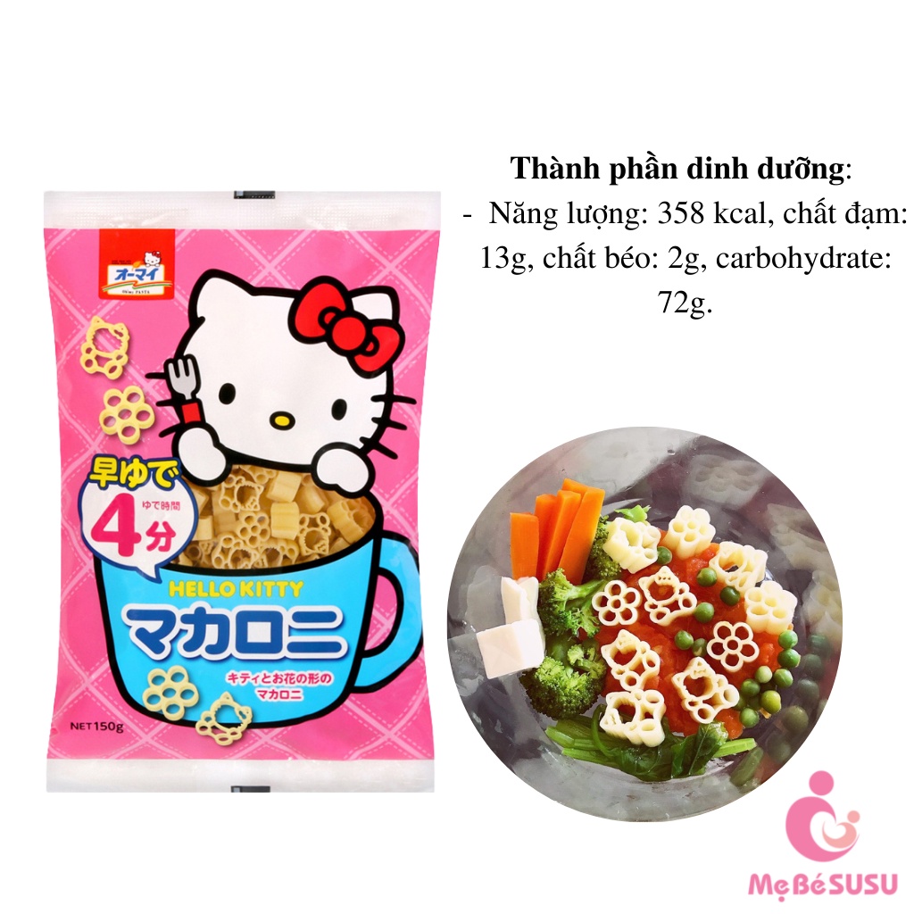 Nui Hello Kitty/Hình Hoa 150G Nhật Bản Cho Bé Ăn Dặm  [DATE T9/2024]