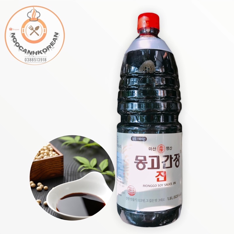 <HOT> Xì dầu Monggo Jin 1.8l Hàn Quốc