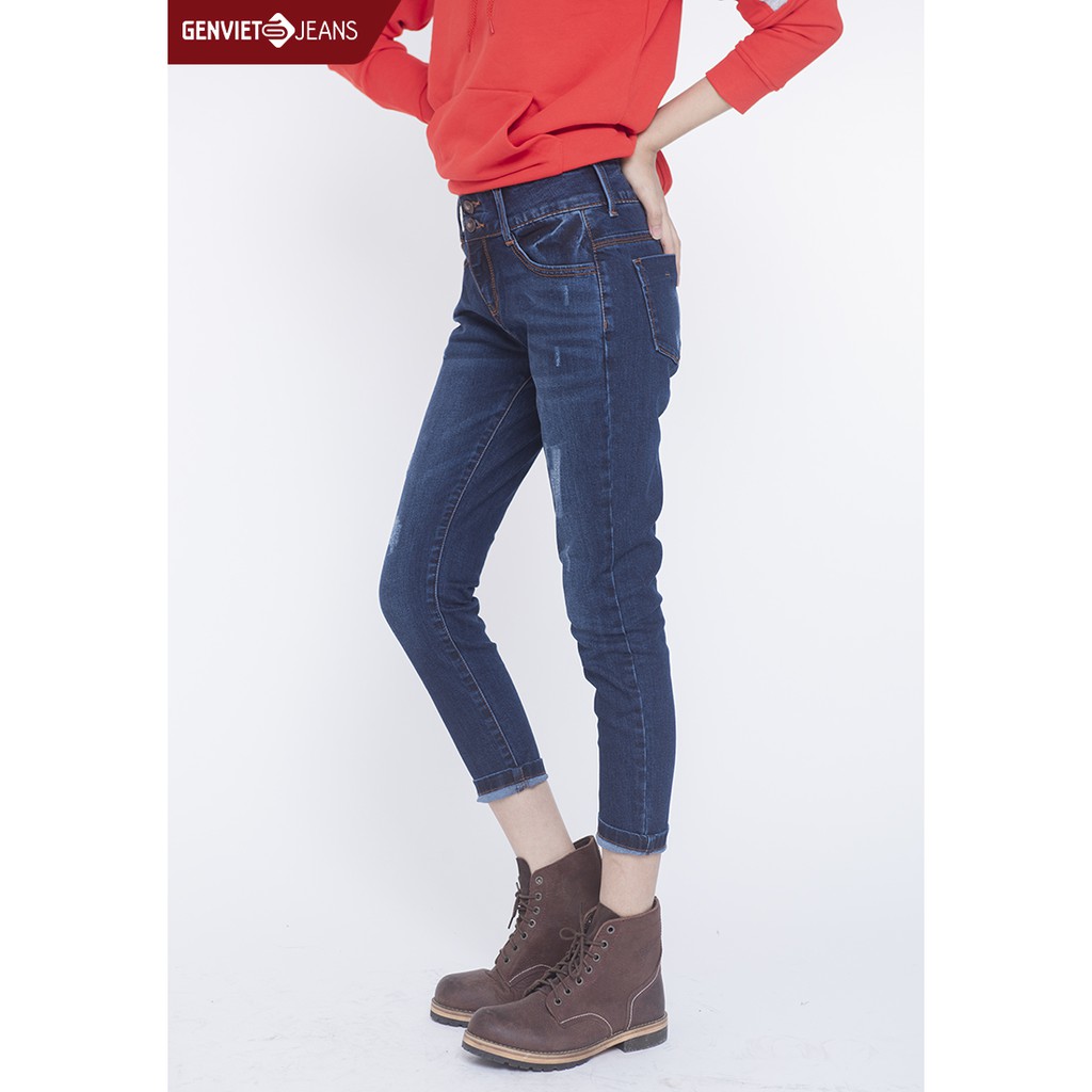 Quần dài Jeans Nữ slimfit TQ107J786 GENVIET