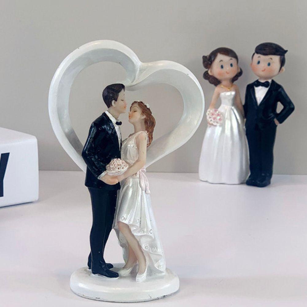 Mô Hình Cô Dâu Chú Rể Marry Bằng Resin Thời Trang Để Bàn Trang Trí Nhà Cửa / Văn Phòng
