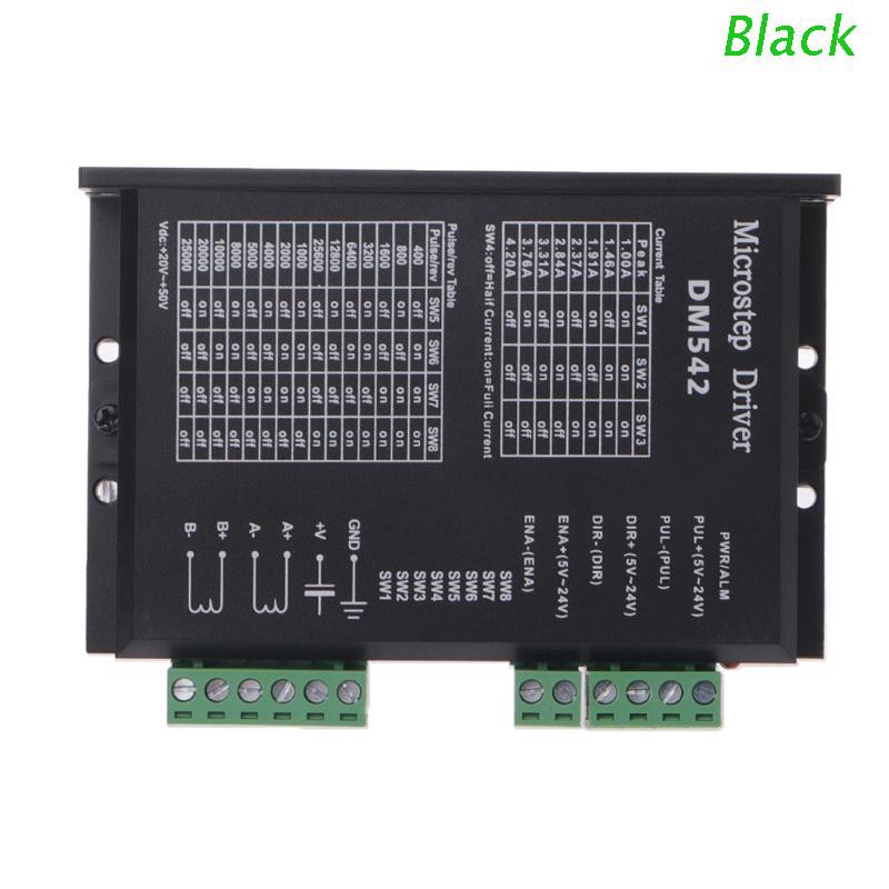 Black DM542 Stepper Motor Driver For 57 86 Series 2-phase Digital Stepper Motor Driver